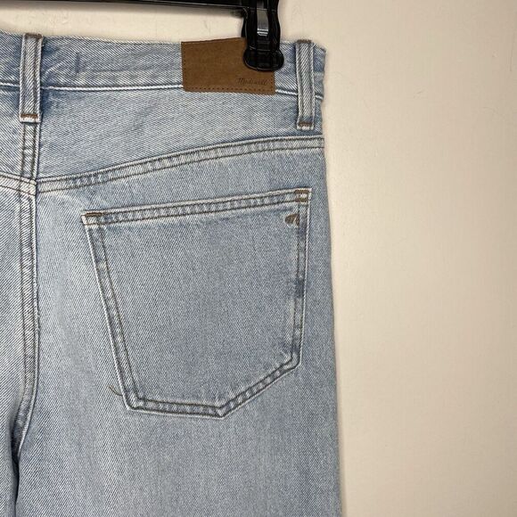MADEWELL Low Slung Straight Jeans Women 27 Light Wash Slouchy 100% Cotton NO655 - Picture 11 of 16